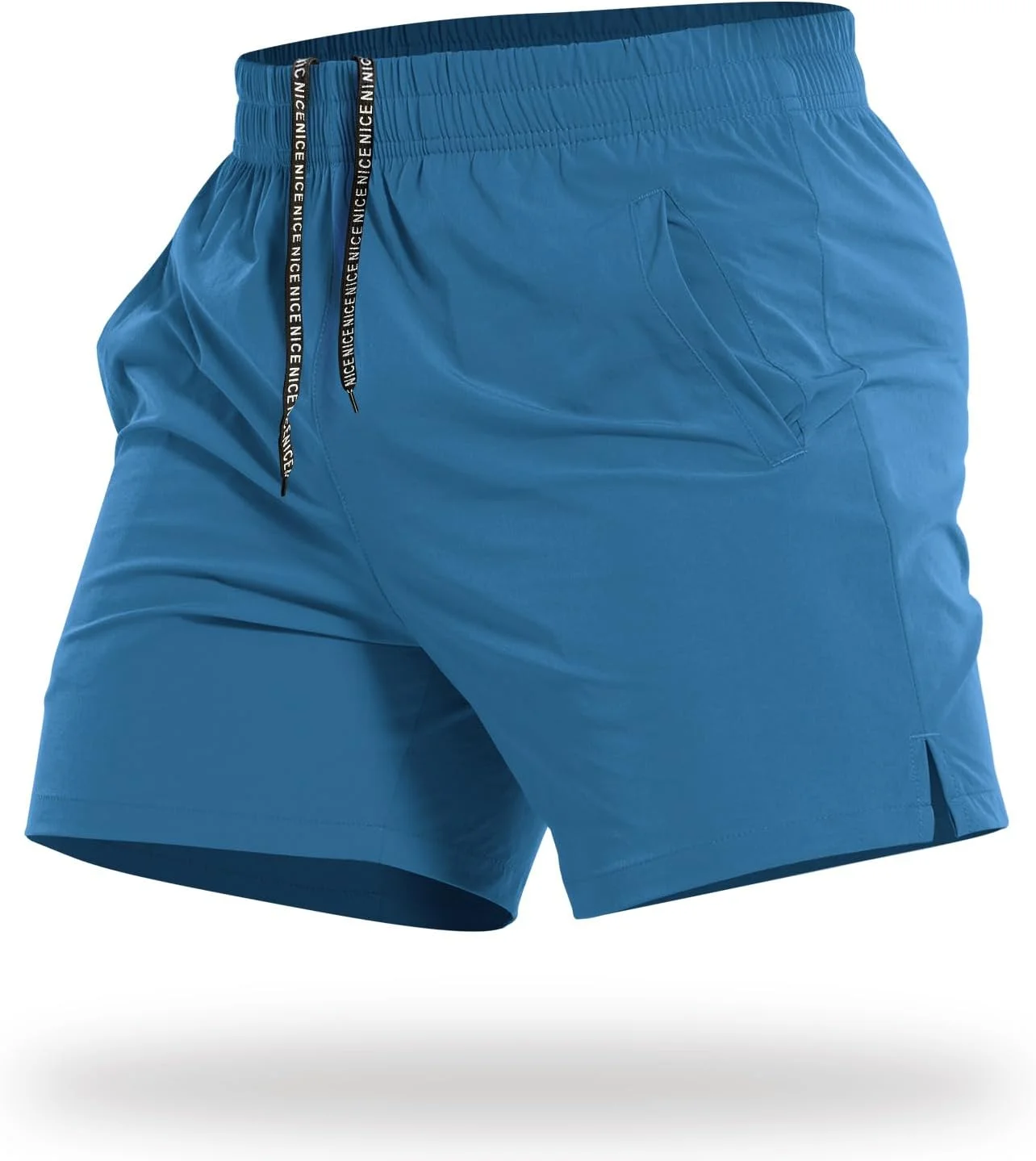 شلوارک ورزشی مردانه CANGHPGIN، مناسب تمرین و دویدن، با قابلیت خشک شدن سریع، سبک و دارای جیب