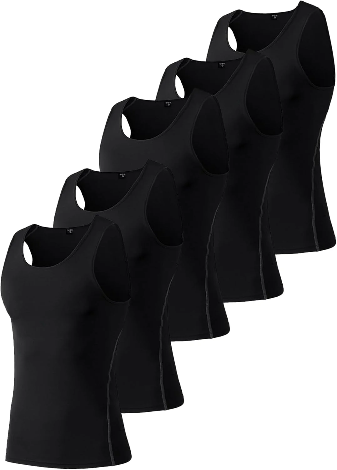 ست ۵ عددی تاپ ورزشی مردانه طرح استتار، آستین حلقه ای، مناسب تمرین، زیرپوش ورزشی