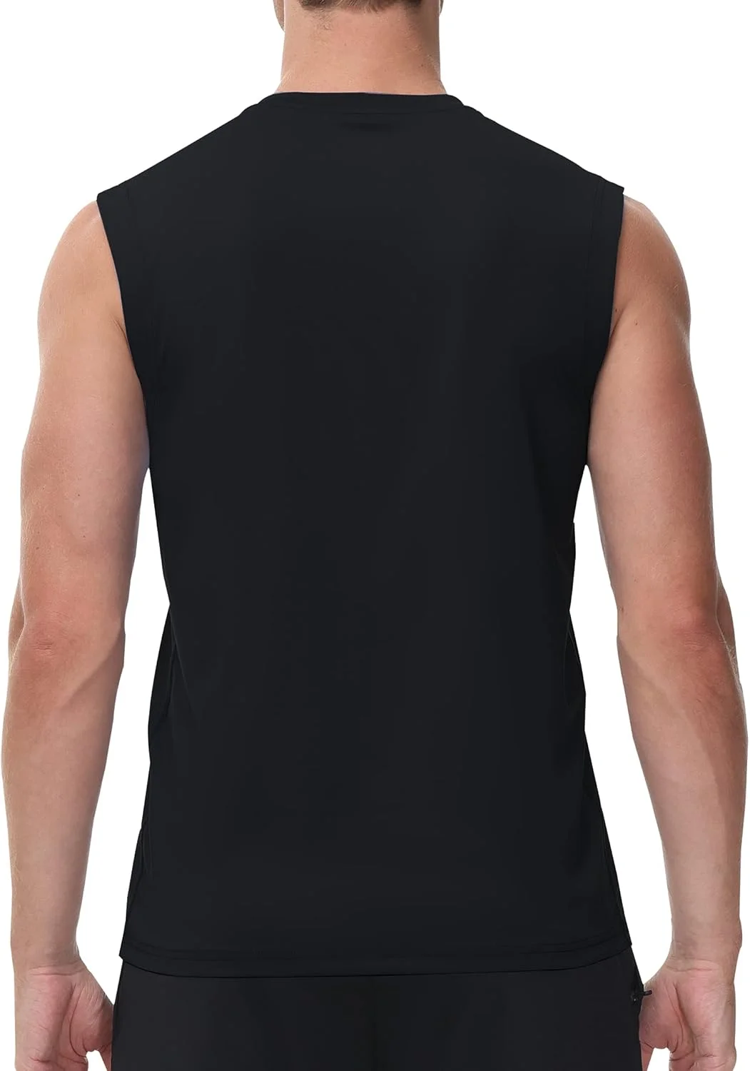 تاپ ورزشی مردانه بدون آستین Cakulo، خشک‌شونده سریع، مناسب ساحل، استخر، دویدن، تمرینات ورزشی و بدنسازی، سایز بزرگ