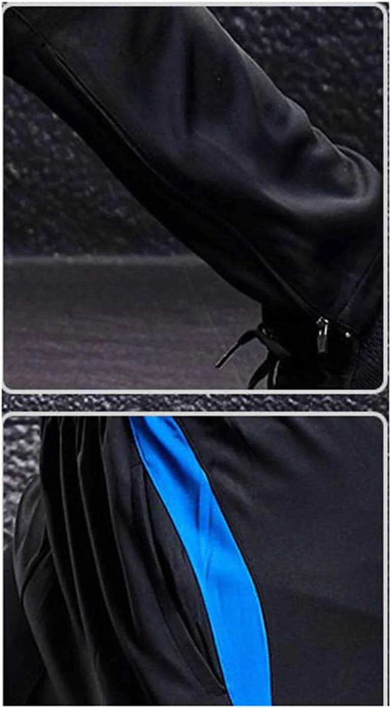 شلوار مردانه، شلوار ورزشی مردانه، شلوار دویدن با زیپ، شلوار تمرینی، شلوار ورزشی باشگاه، لباس ورزشی مردانه (رنگ: Hortel، سایز: 3XL(175-180cm))