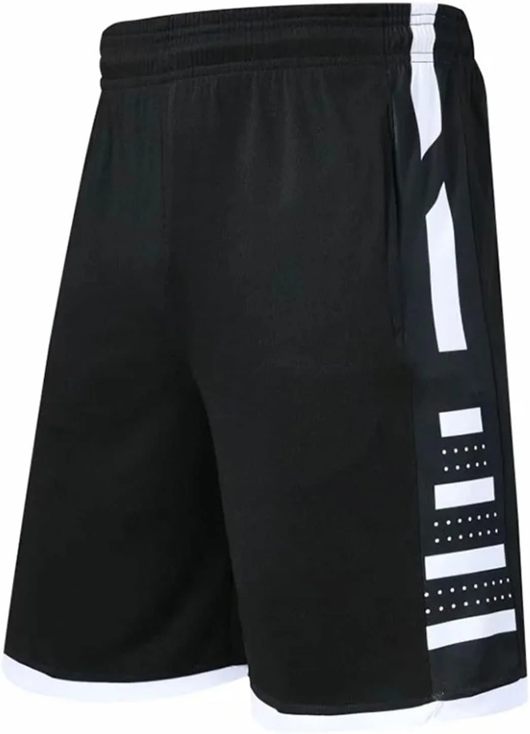 شلوارک مردانه لباس ورزشی مردانه شلوارک ورزشی مردانه مناسب دویدن شلوارک بسکتبال خشک‌شونده سریع جیب زیپ‌دار ورزشی شلوارک تمرینی (سایز: 2XL)