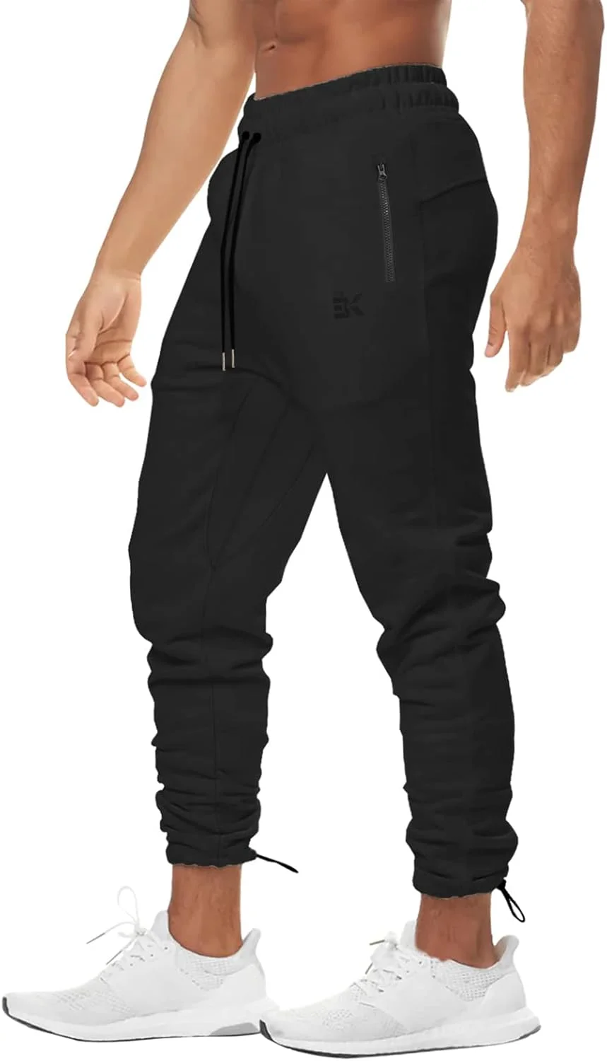 شلوار ورزشی مردانه BROKIG، شلوار جاگر ورزشی مردانه، شلوار تمرین باشگاه، شلوار دویدن، شلوار راحتی با جیب زیپ دار