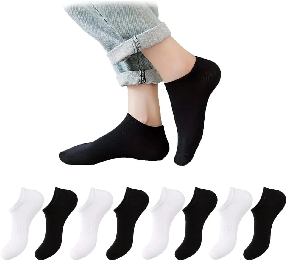 ست 8 جفتی جوراب مچی مردانه، تنفسی، ضد عرق، رنگ ثابت، مناسب آقایان و بانوان، جوراب ورزشی مچی ست 8 جفتی جوراب مچی مردانه، تنفسی، ضد عرق، رنگ ثابت، مناسب آقایان و بانوان، جوراب ورزشی مچی