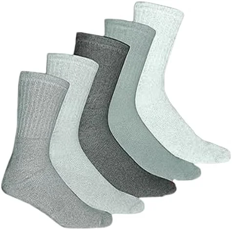 ۵ جفت جوراب ورزشی مردانه نخی، تنفسی، راحت، ساق دار، مناسب ورزش و پیاده روی، سایز ۶-۱۱ ۵ جفت جوراب ورزشی مردانه نخی، تنفسی، راحت، ساق دار، مناسب ورزش و پیاده روی، سایز ۶-۱۱