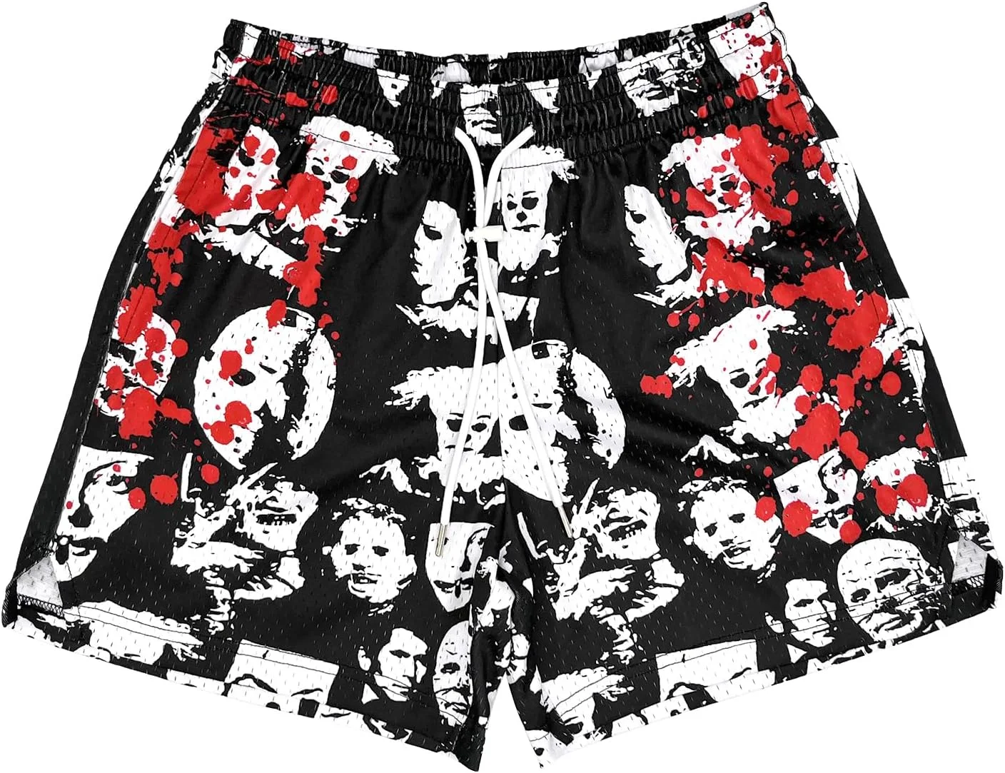 شلوارک مردانه بوم لیمون، طرح گرافیکی توری، شلوارک خنک و اسپرت برای تمرین، باشگاه، بسکتبال و دویدن