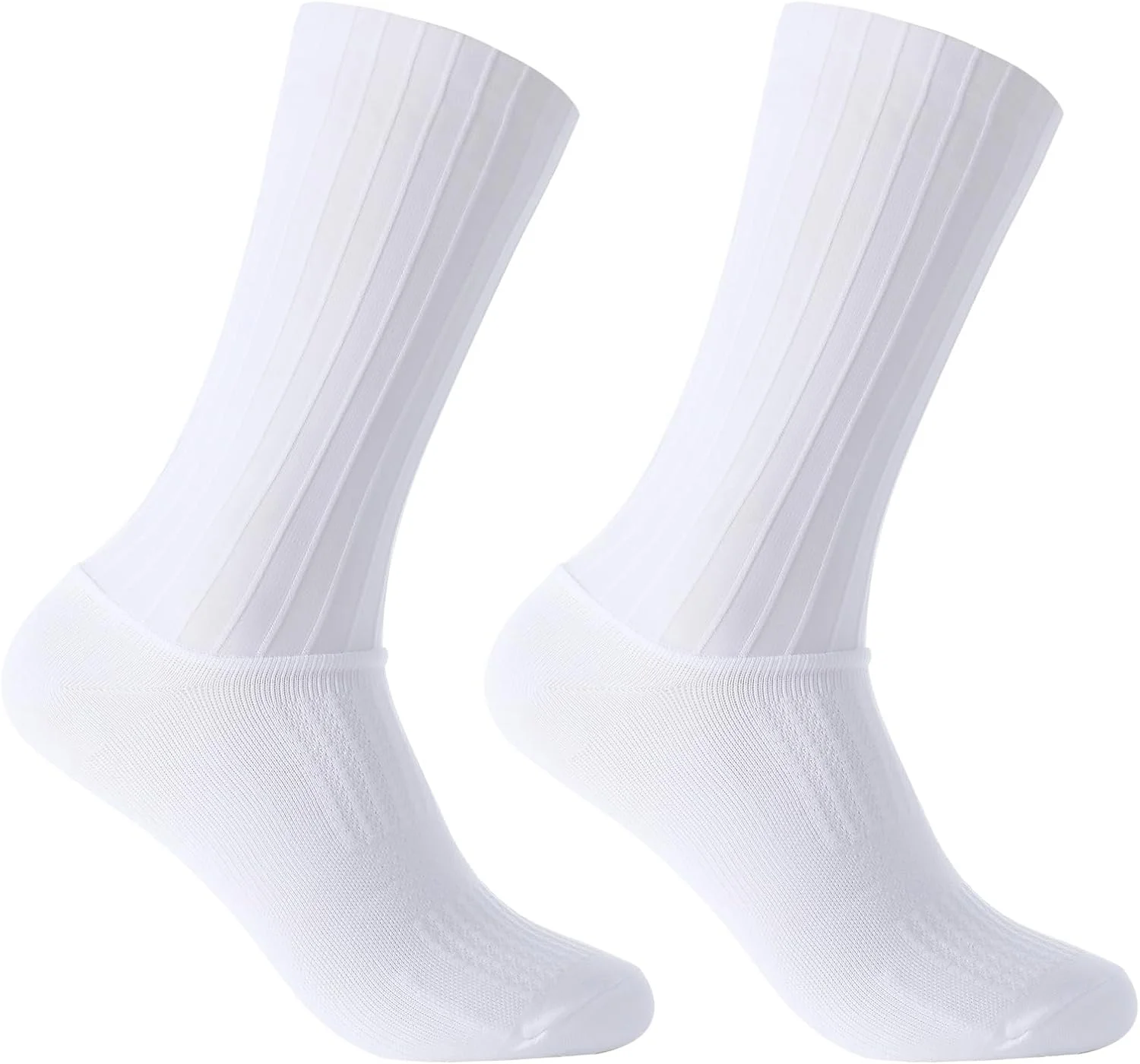 جوراب ساق بلند فشاری دوچرخه سواری مردانه و زنانه با سیلیکون ضد لغزش و توری تنفسی، سایز آزاد (سه بعدی، پلی استر 1)