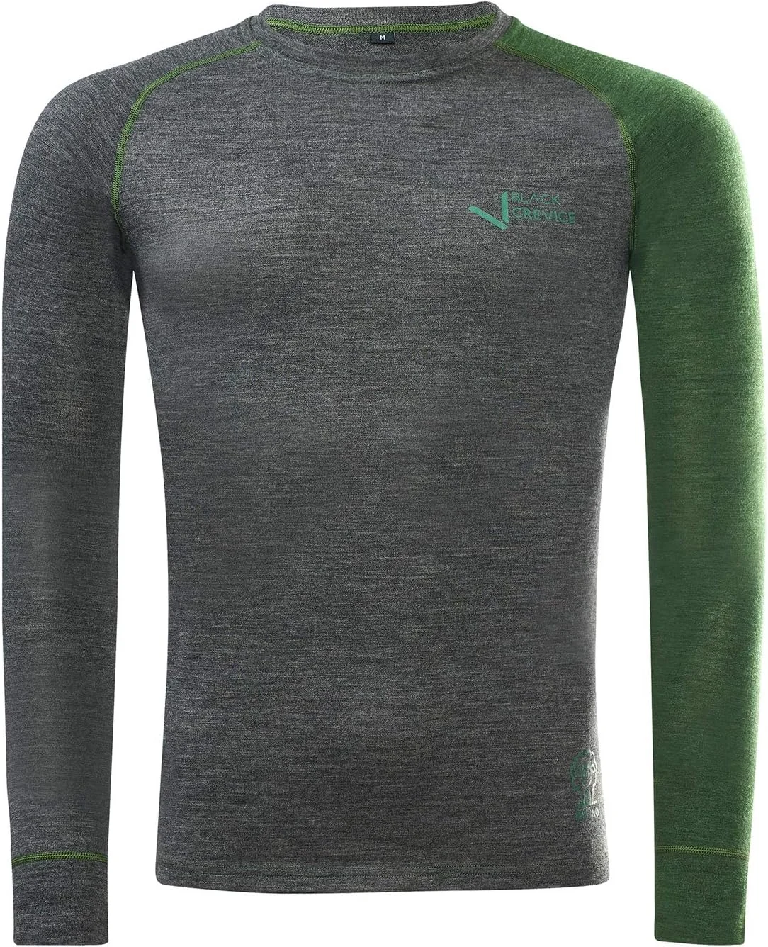 بلوز آستین بلند مردانه Black Crevice از جنس پشم مرینوس، بلوز ورزشی