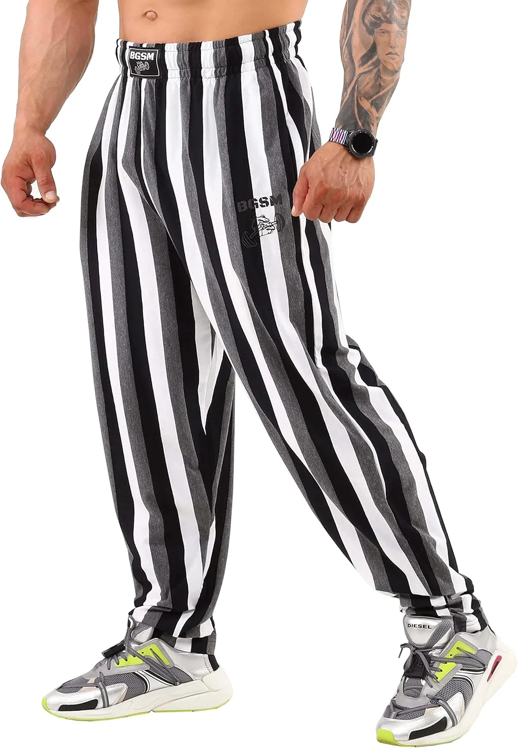 شلوار گرمکن مردانه گشاد با جیب، مدل قدیمی و آزاد مناسب باشگاه