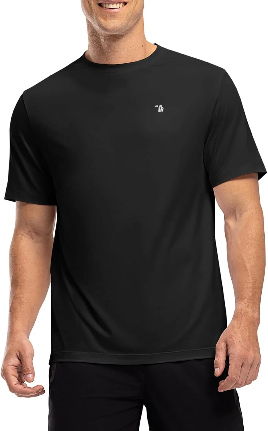 تی‌شرت ورزشی مردانه سریع خشک‌شونده BGOWATU، تی‌شرت تنیس سبک وزن مردانه، تاپ‌های باشگاه ورزشی مردانه مناسب دویدن