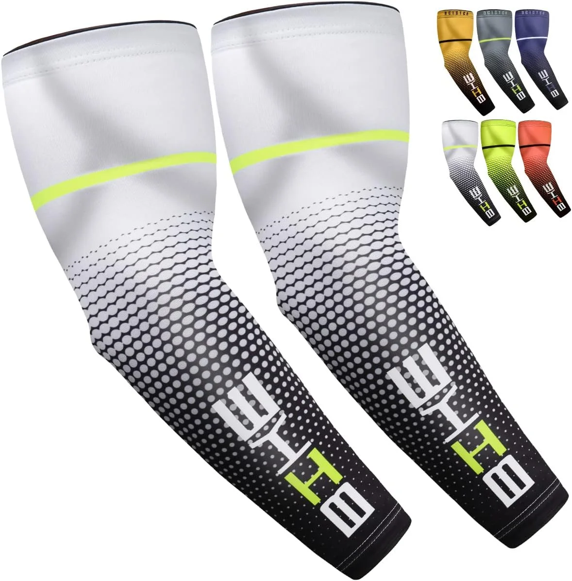 آستین های فشاری محافظت از آفتاب برای مردان و زنان، آستین های خنک کننده UV برای والیبال، دویدن، ورزش های دو و میدانی، بسکتبال، پوشاندن خالکوبی