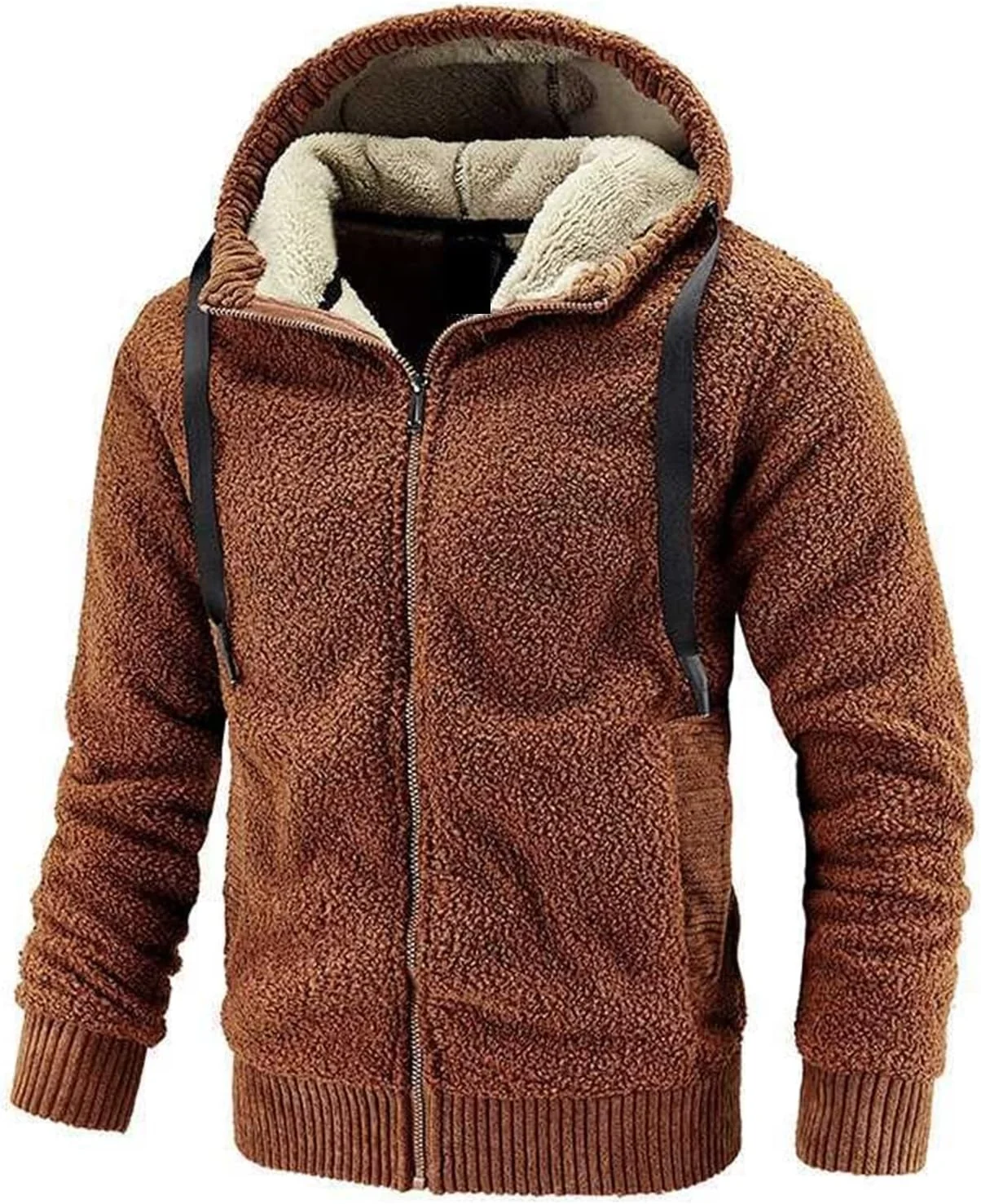 کاپشن کار مردانه BBOSCH، کاپشن ضخیم کلاه دار زمستانی مردانه، کت غیر رسمی حرارتی مردانه