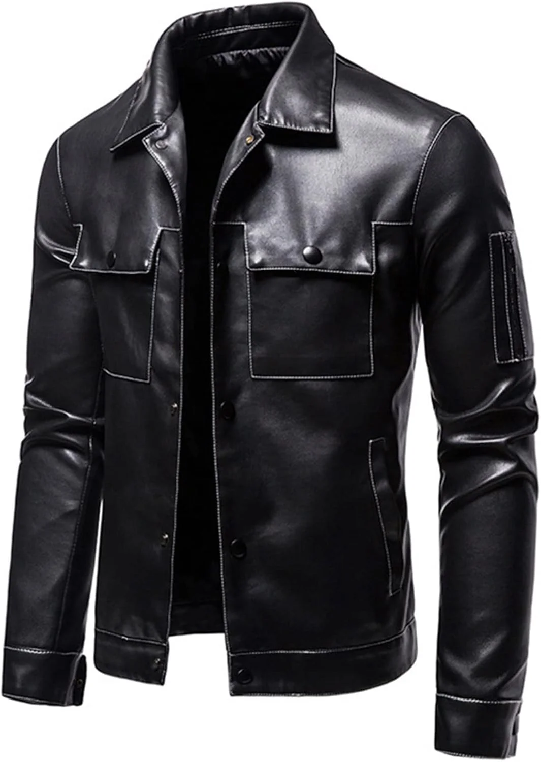 کت های کار مردانه BBOSCH، کت مردانه گرم پاییزی یقه برگردان، کت مردانه گشاد و غیر رسمی گرم