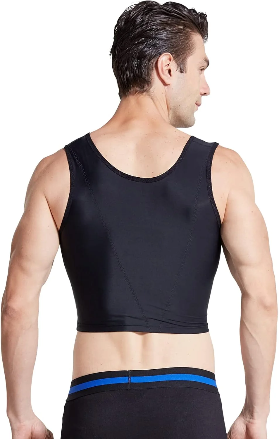 BaronHong تاپ مردانه برای پنهان کردن ژنیکوماستی، سینه بند فشاری، زیرپوش لاغری، گن مردانه