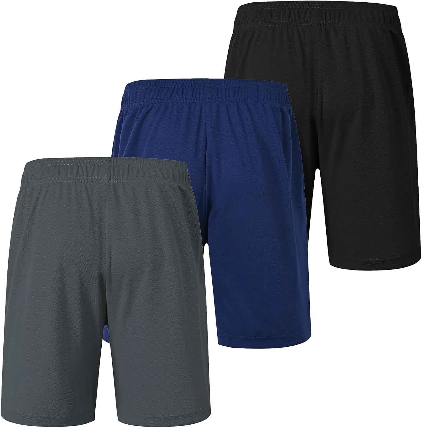 ست 3 عددی شورت ورزشی مردانه مناسب بسکتبال، دویدن و تمرین، با قابلیت خشک شدن سریع