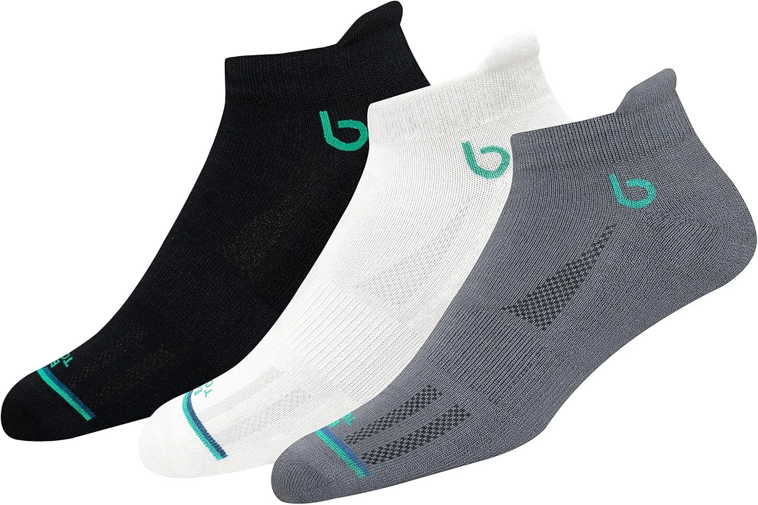 جوراب مچی ورزشی بامبو اکو تاچ یونیسکس برای مردان و زنان مناسب دویدن، بدمینتون و باشگاه، بسته 3 عددی (سایز 7-11 UK)