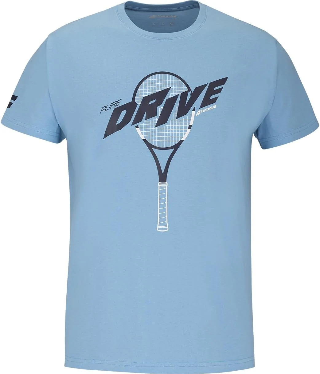 تی‌شرت گرافیکی بابولات مدل درایو، آستین کوتاه، یقه گرد، پنبه ۱۰۰%، راحتی مطلوب برای فعالیت‌های ورزشی، مناسب برای آقایان و بانوان