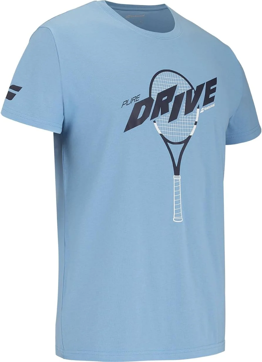 تی‌شرت گرافیکی بابولات مدل درایو، آستین کوتاه، یقه گرد، پنبه ۱۰۰%، راحتی مطلوب برای فعالیت‌های ورزشی، مناسب برای آقایان و بانوان