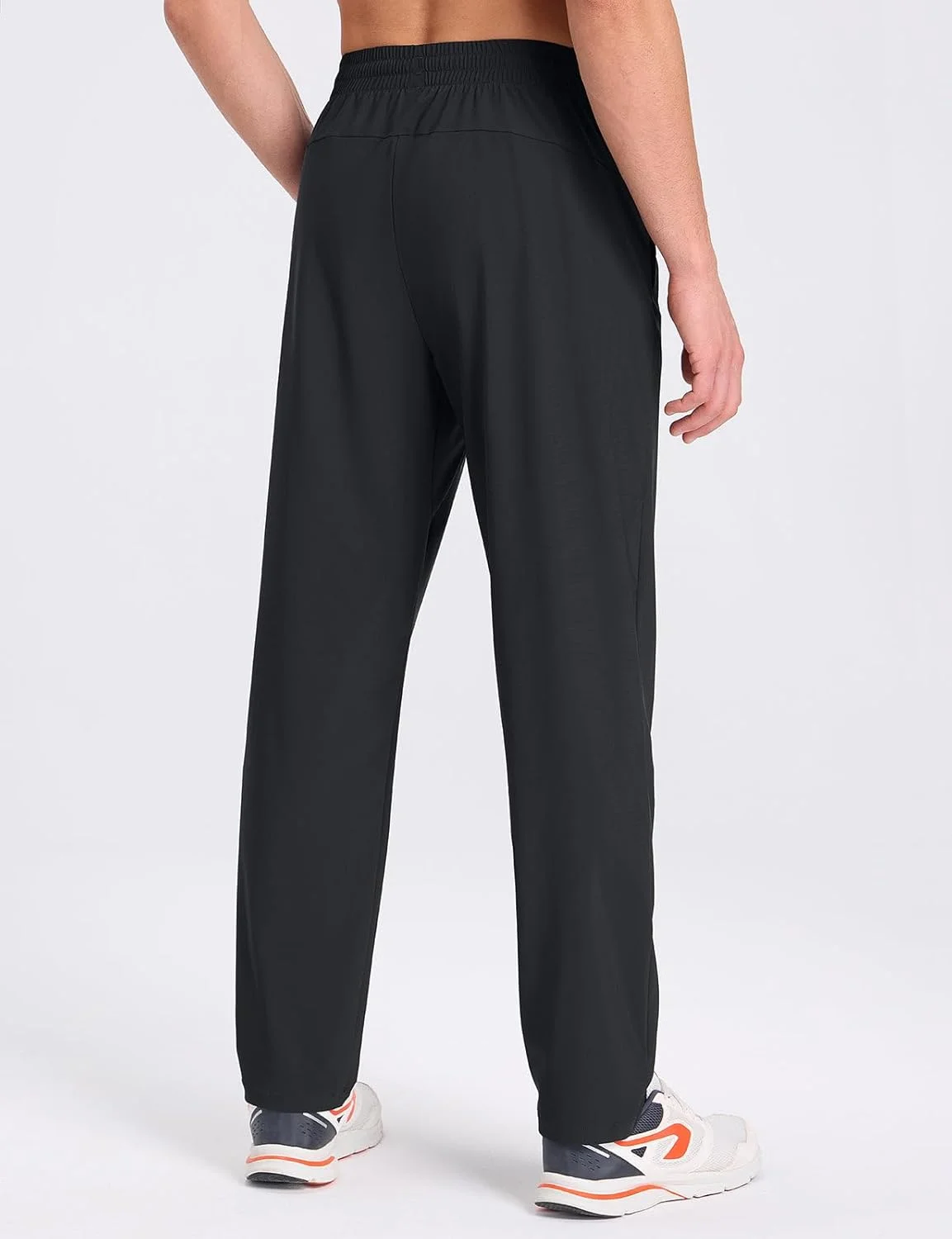 شلوار ورزشی مردانه BALEAF، جیب زیپ‌دار، شلوار ورزشی، شلوار دویدن نایلونی با قابلیت خشک شدن سریع، شلوار غیررسمی با بند کشی