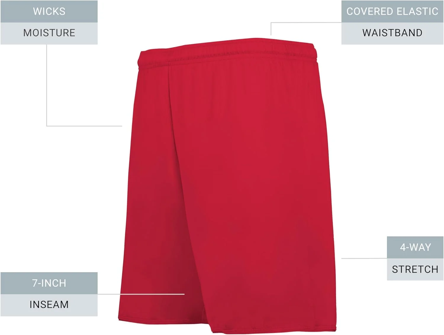 شورت ورزشی مردانه آگوستا اسپرتس ویر مدل High Five Play90 Coolcore®