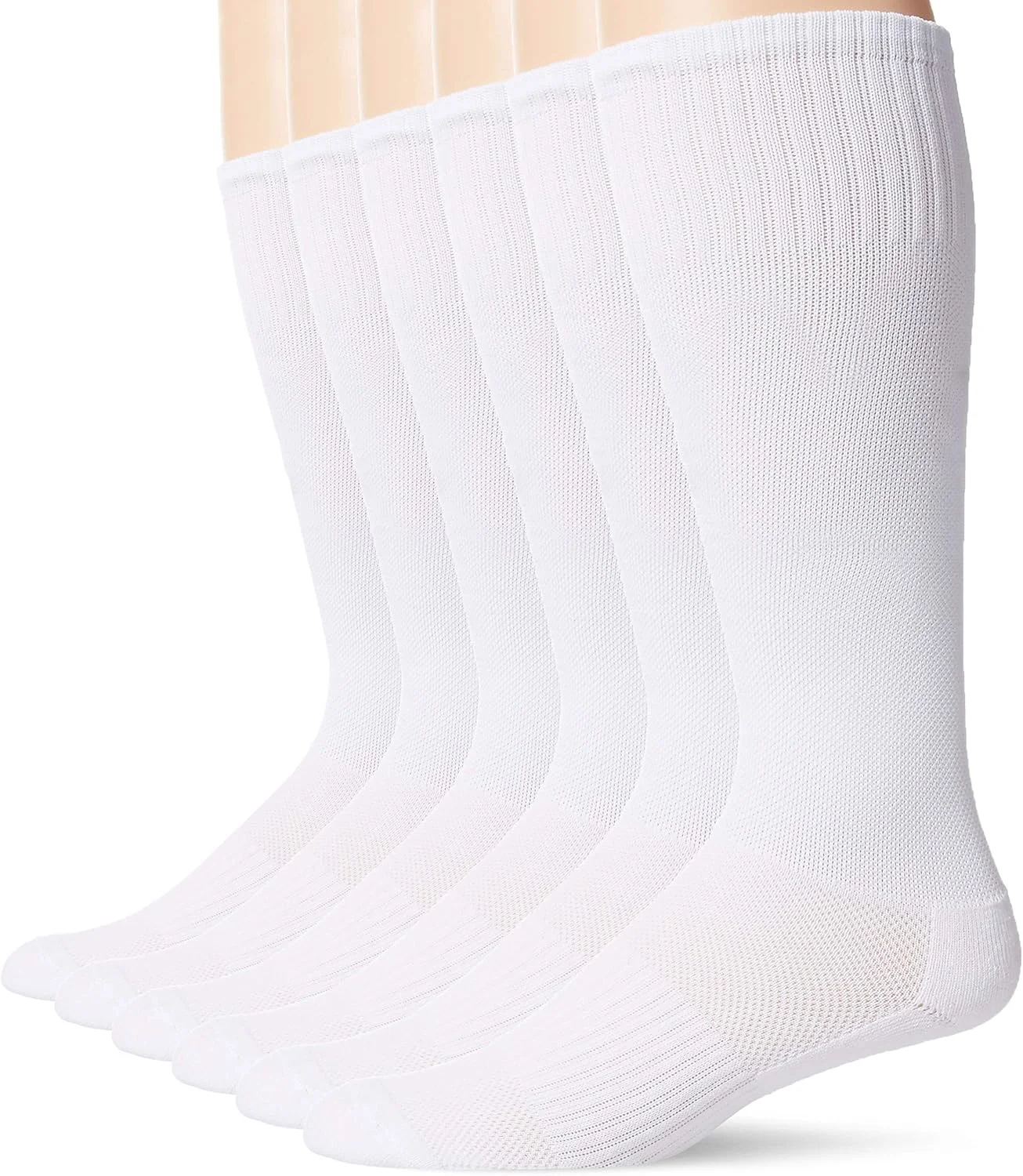 جوراب ساق بلند ورزشی مردانه و پسرانه، سفید (بسته 6 عددی) - بزرگ (7-10) جوراب ساق بلند ورزشی مردانه و پسرانه، سفید (بسته 6 عددی) - بزرگ (7-10)