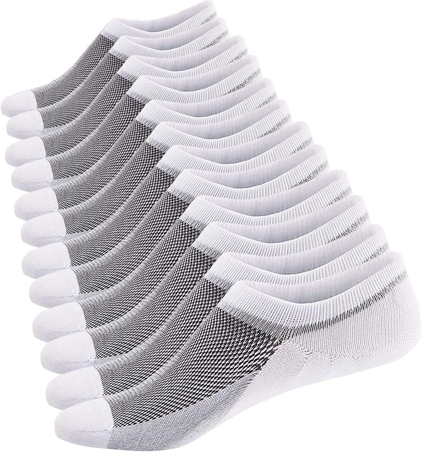 جوراب ورزشی مچی مردانه، بسته 6 جفتی سایز 43-48، جوراب نخی ساق کوتاه ورزشی، جوراب قایقی نامرئی ضد لغزش برای دویدن، باشگاه و راحتی روزانه (طراحی یونیسکس) جوراب ورزشی مچی مردانه، بسته 6 جفتی سایز 43-48، جوراب نخی ساق کوتاه ورزشی، جوراب قایقی نامرئی ضد لغزش برای دویدن، باشگاه و راحتی روزانه (طراحی یونیسکس)