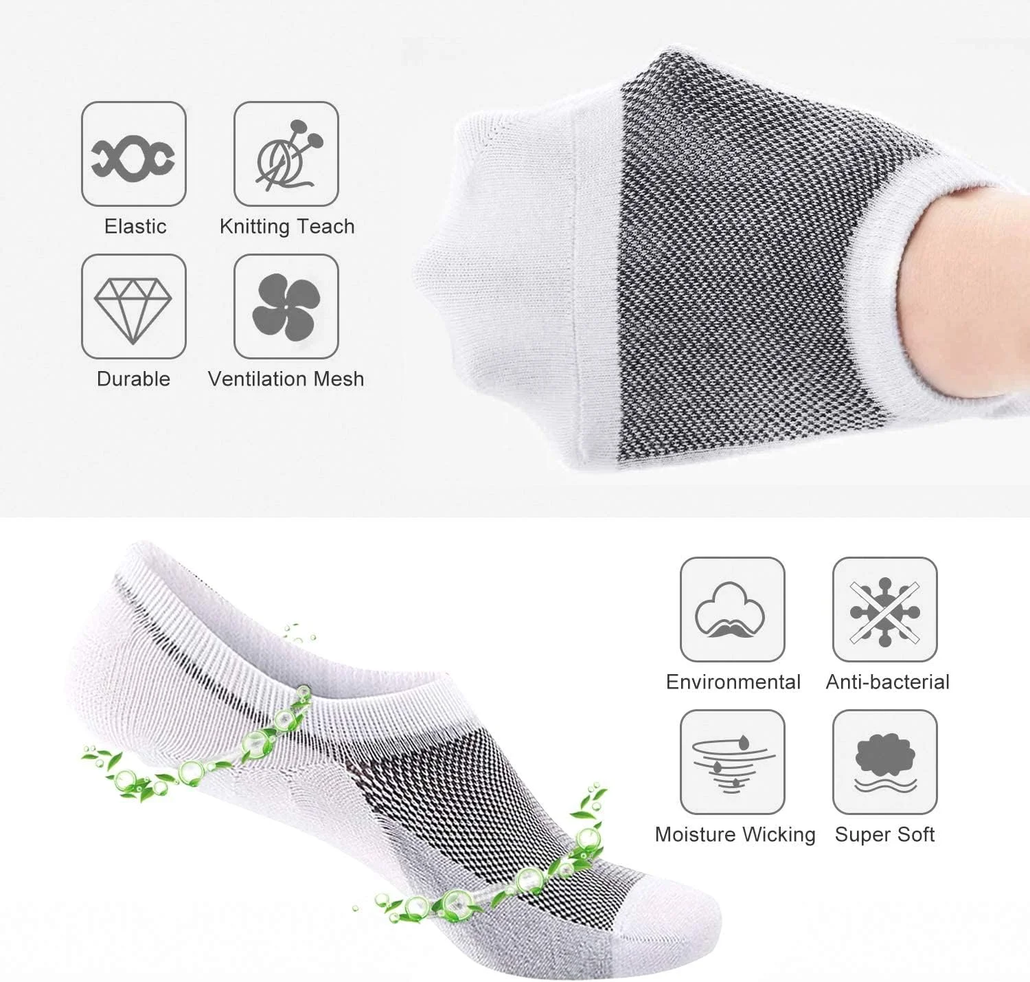 جوراب ورزشی مچی مردانه، بسته 6 جفتی سایز 43-48، جوراب نخی ساق کوتاه ورزشی، جوراب قایقی نامرئی ضد لغزش برای دویدن، باشگاه و راحتی روزانه (طراحی یونیسکس) جوراب ورزشی مچی مردانه، بسته 6 جفتی سایز 43-48، جوراب نخی ساق کوتاه ورزشی، جوراب قایقی نامرئی ضد لغزش برای دویدن، باشگاه و راحتی روزانه (طراحی یونیسکس)