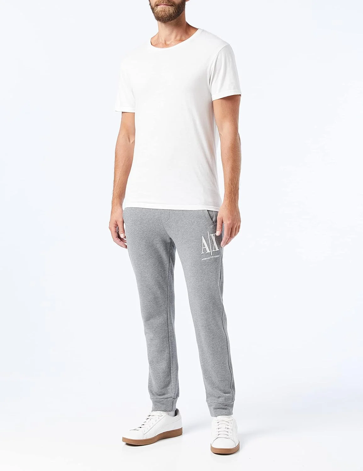 شلوار ورزشی مردانه آرمانی اکسچنج مدل Icon Tracksuit Bottom