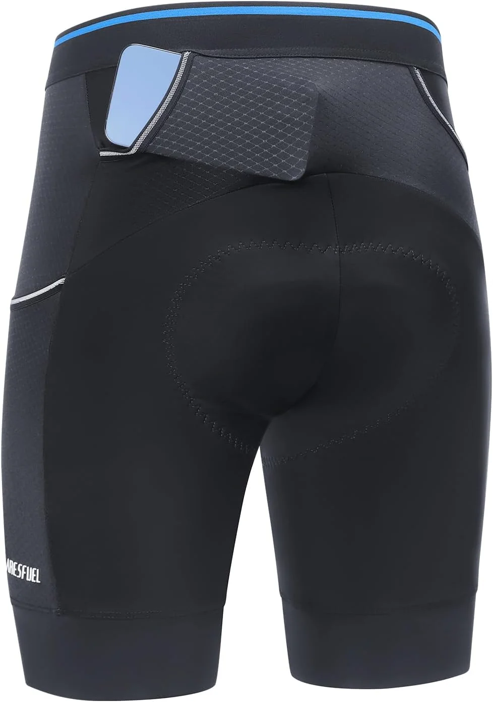 شورت دوچرخه سواری مردانه پد دار با پد با چگالی بالا 120 کیلوگرم بر متر مکعب و 3 جیب مدل 5001