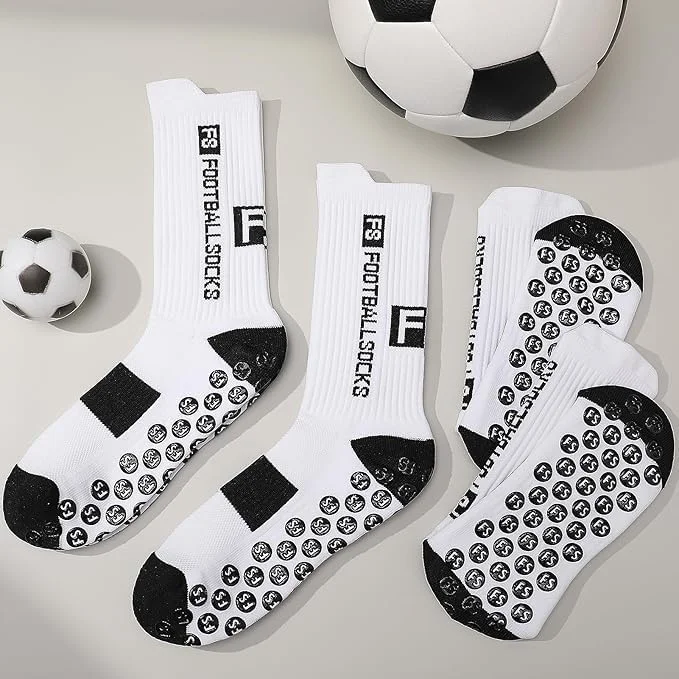 3/4/8 جفت جوراب ورزشی ضد لغزش فوتبال، بیسبال، унисекс با پدهای چسبنده