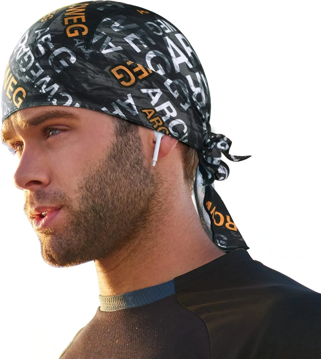 کلاه سر دزدان دریایی Arcweg مناسب دوچرخه سواری، کلاه جمجمه ای عرق گیر، کلاه آفتابگیر محافظ UV، کلاه کاسکت خشک شونده سریع، دستمال سر، مناسب مردان و زنان ورزش های فضای باز