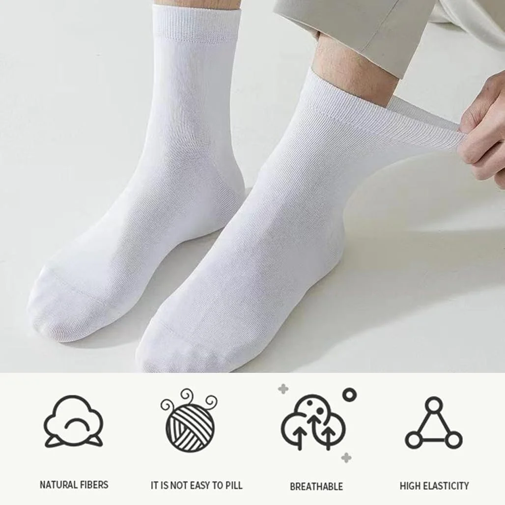 آوین 5 جفت جوراب یکبار مصرف زنانه و مردانه، جوراب های نخی نازک و تنفسی برای مسافرت، جوراب های کشی بدون نیاز به شستشو، جوراب های ساق متوسط نرم و راحت برای استفاده روزانه، ورزش، کار آوین 5 جفت جوراب یکبار مصرف زنانه و مردانه، جوراب های نخی نازک و تنفسی برای مسافرت، جوراب های کشی بدون نیاز به شستشو، جوراب های ساق متوسط نرم و راحت برای استفاده روزانه، ورزش، کار