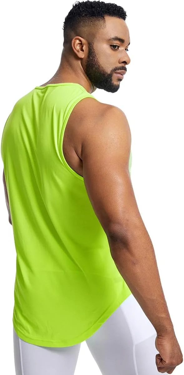 تاپ ورزشی مردانه، تنفسی با قابلیت خشک شدن سریع، جلیقه ورزشی توری، تی شرت آستین حلقه ای تمرینی، مناسب بدنسازی و دویدن