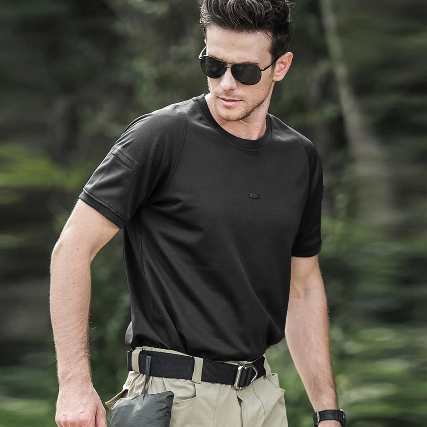 تی شرت آستین کوتاه ورزشی مردانه ANTARCTICA با قابلیت خشک شدن سریع