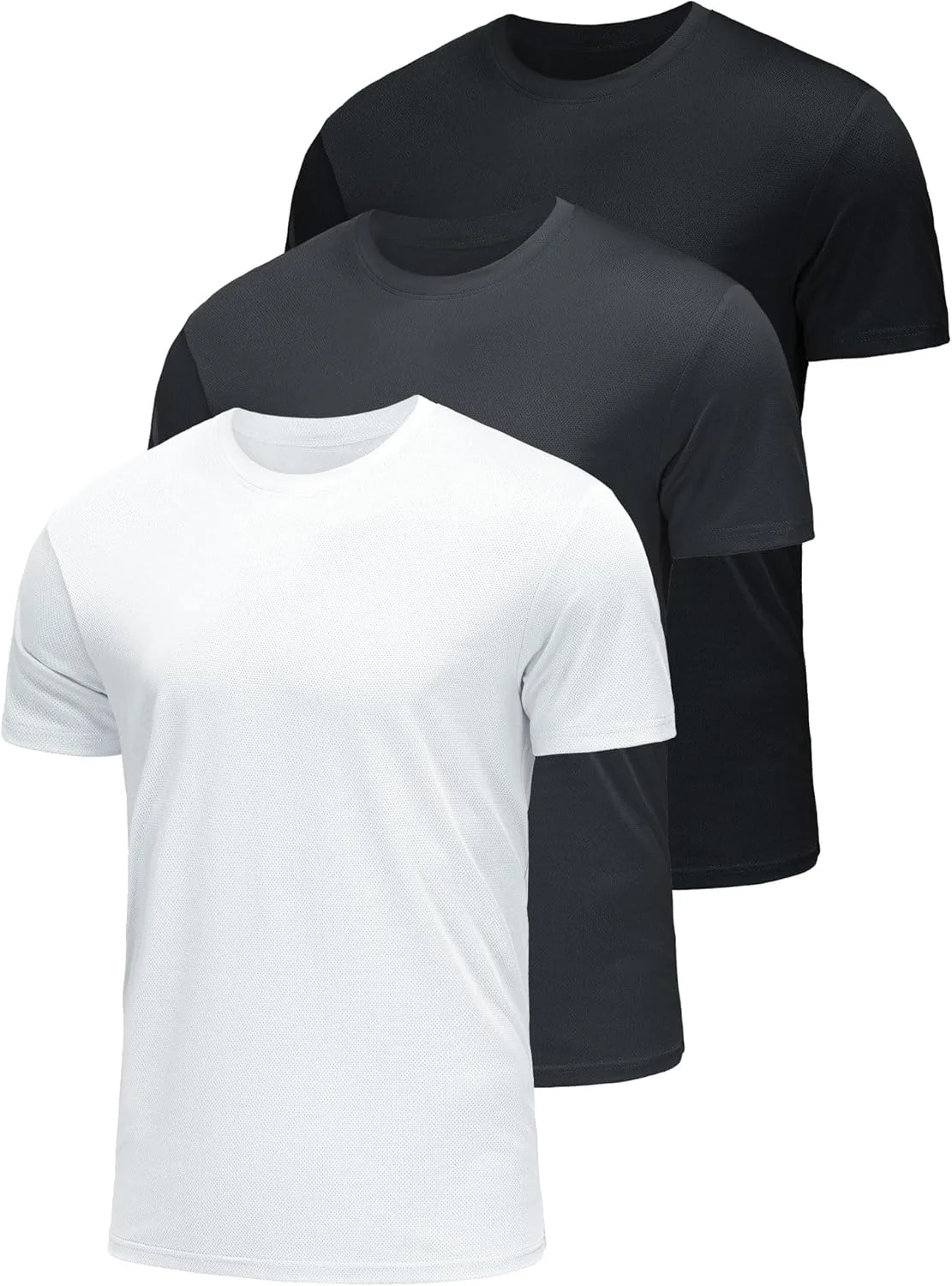 تی‌شرت‌های مردانه ANGEL CITIZ، مناسب باشگاه، با قابلیت خشک شدن سریع و جذب رطوبت، لباس ورزشی، تی‌شرت‌های ساده (بسته 3 یا 5 عددی)