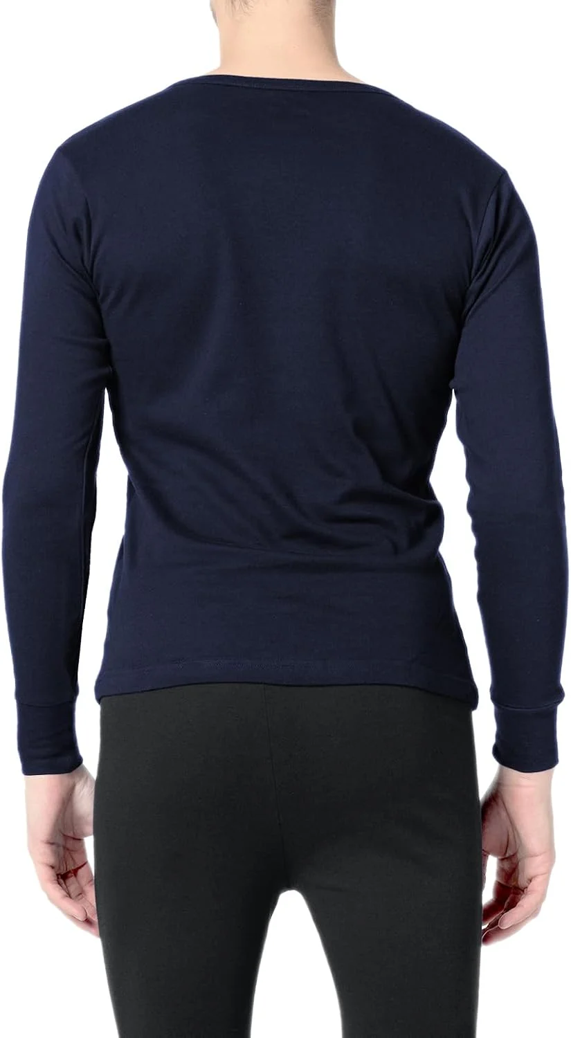 بسته سه عددی زیرپوش آستین بلند مردانه اندرو اسکات - یقه گرد | بافت تخت 100% پنبه