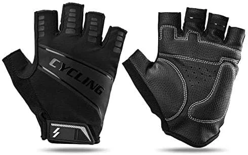 دستکش های نیم انگشتی ورزشی تنفسی Aiwanto مناسب دوچرخه سواری برای آقایان و بانوان
