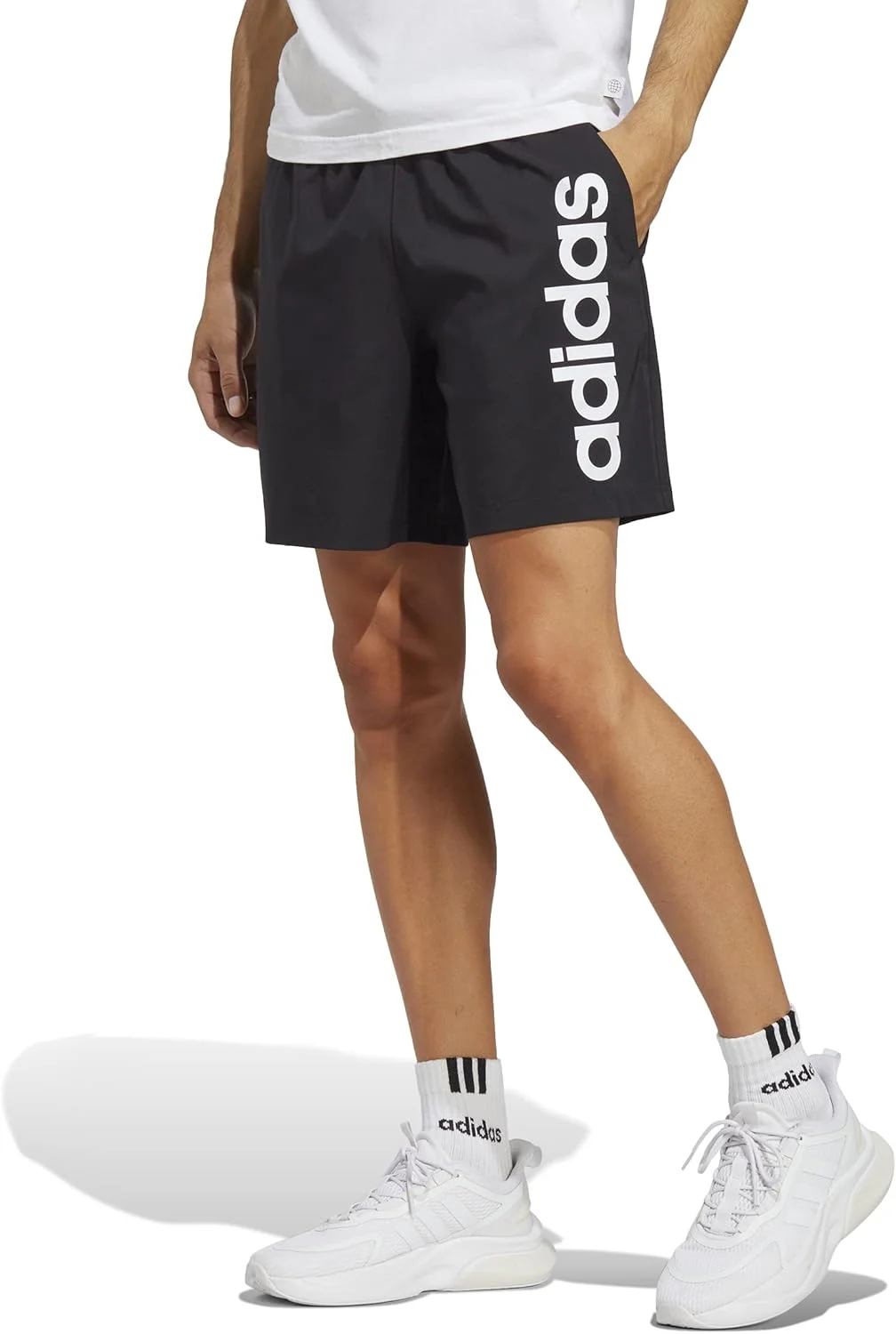 شلوارک مردانه آدیداس مدل Aeroready Essentials Chelsea با لوگوی خطی