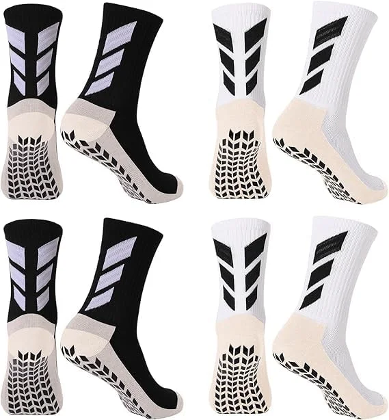 جوراب های چسبنده مردانه، ضد لغزش برای فوتبال، بسکتبال، جوراب های ورزشی ضخیم و ضد لغزش
