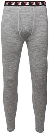 شلوار زیر مردانه پشمی مرینوس 7EVEN - لایه پایه پشمی وزن متوسط 100% زیر 230 GSM (بزرگ) خاکستری