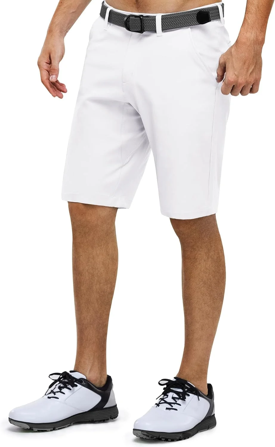 شلوارک گلف مردانه 33000ft، فیت خشک، 11 اینچ، سبک وزن، خشک شونده سریع، کشسان، شلوارک برمودا، مناسب گلف، مسافرت و کار، دارای جیب