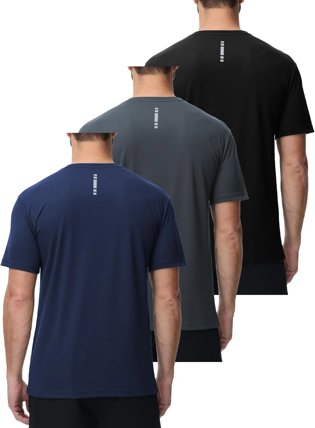 ست 3 عددی تیشرت ورزشی مردانه با قابلیت خشک شدن سریع و یقه گرد