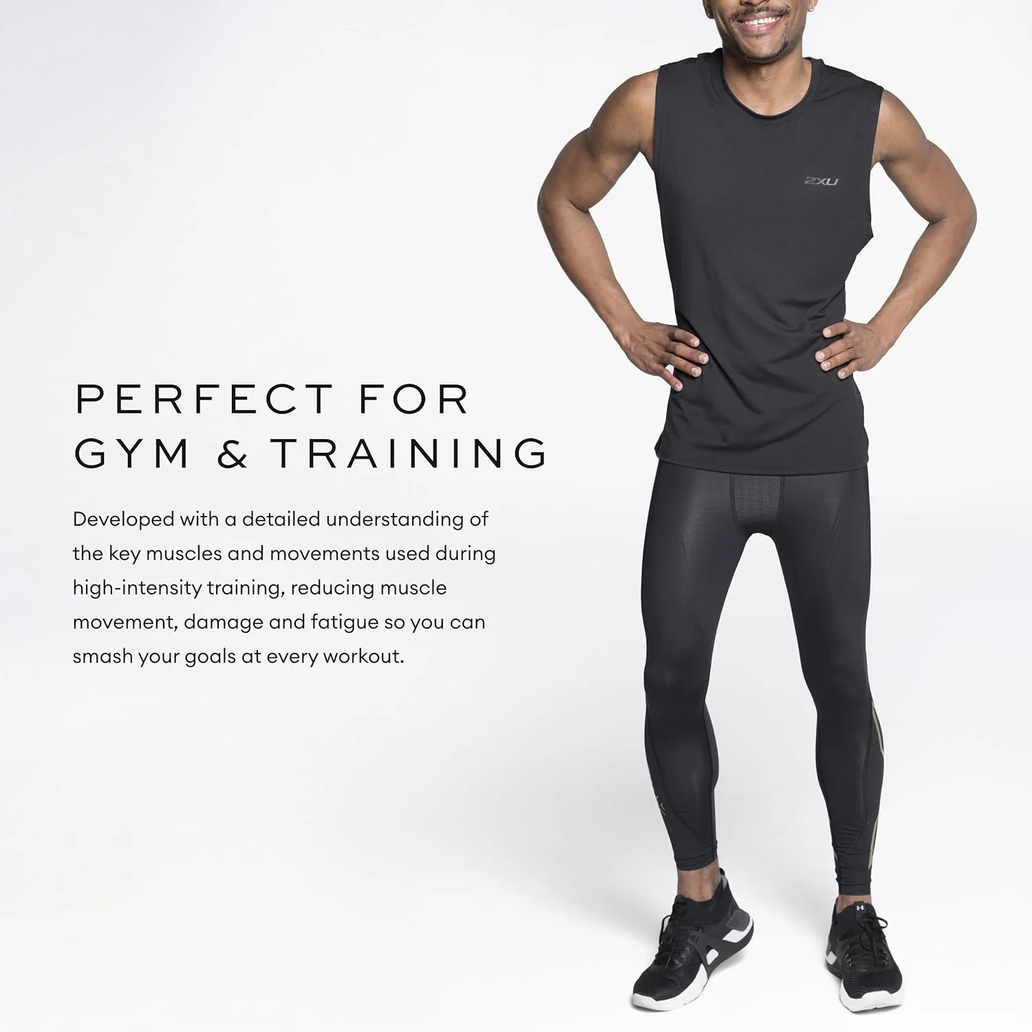 جوراب شلواری فشاری مردانه 2XU مدل MCS Cross Training