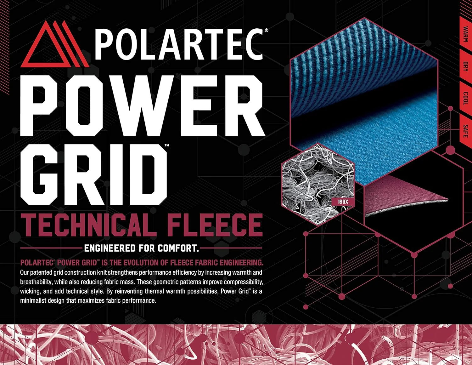 زیرپوش حرارتی مردانه 281Z - مناسب پیاده‌روی، کوهنوردی و فعالیت‌های خارج از منزل - جنس Polartec Power Grid - سری Terrain Reliability