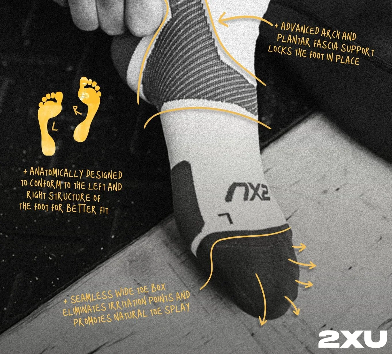 جوراب ساق کوتاه ورزشی سبک 2XU مدل Vectr با بالشتک جوراب ساق کوتاه ورزشی سبک 2XU مدل Vectr با بالشتک