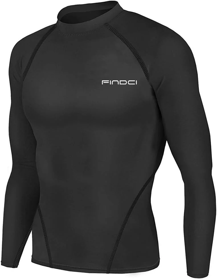 ست تیشرت آستین بلند و شلوار مردانه ورزشی فشاری 1Bests مناسب باشگاه و تمرین، خشک‌شونده سریع