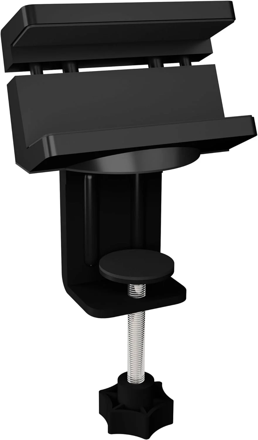 نگهدارنده هاب USB و چندراهی برق ICY BOX، مدیریت کابل، قابل استفاده جهانی با نصب سریع از طریق گیره رومیزی با مدیریت کابل در پشت 40-60 میلی متر، IB-MSA106HH
