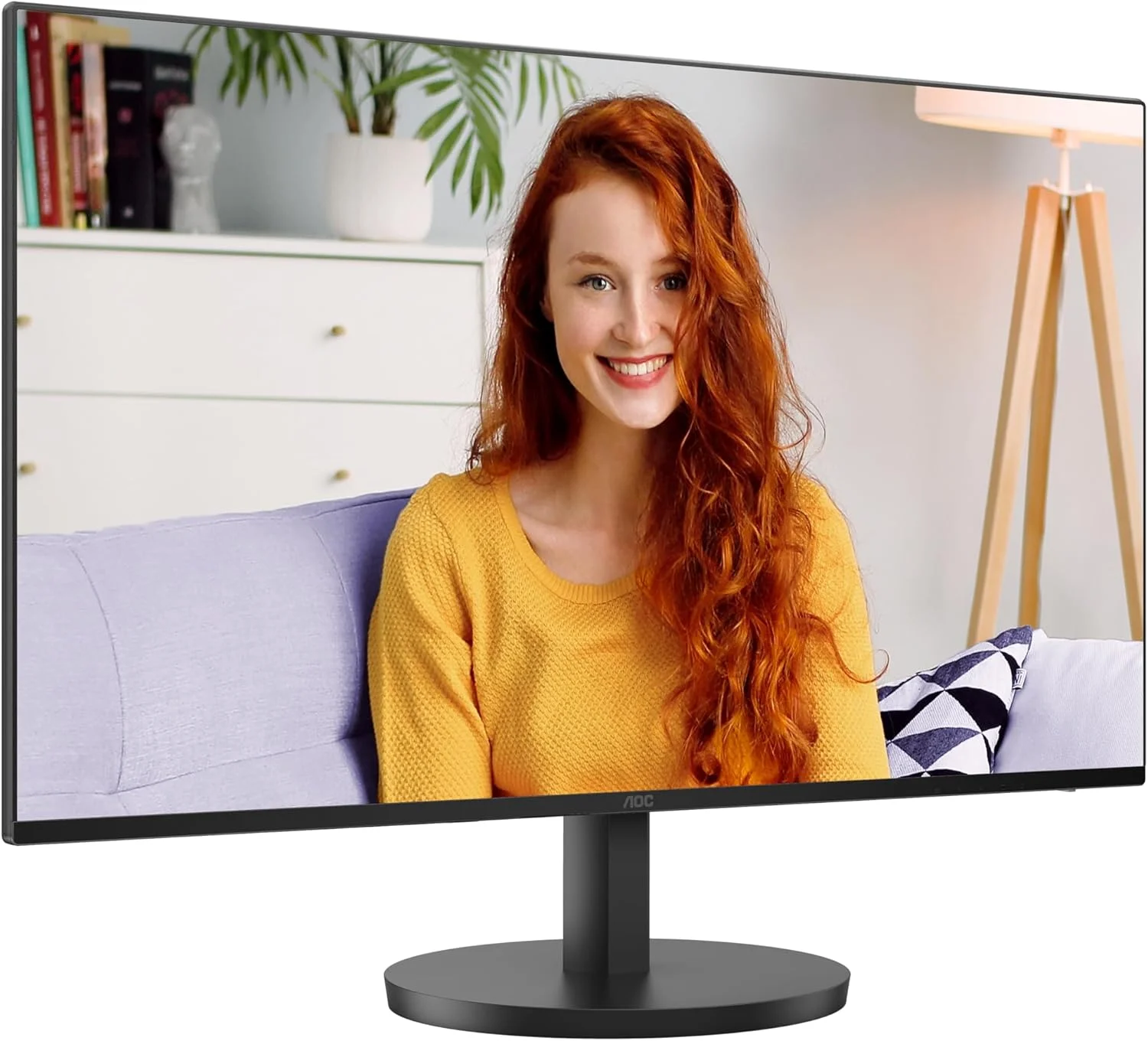 مانیتور 27 اینچی AOC 27B3CA2 - فول اچ دی، دارای بلندگو (1920x1080، 100 هرتز، HDMI، USB-C (توان رسانی 65 وات)، هاب USB) مشکی