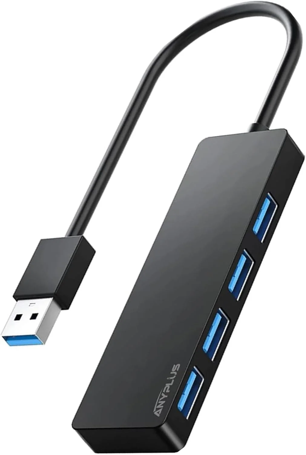 هاب USB 3.0، هاب USB چهار پورت، اسپلیتر USB کوچک قابل حمل برای دسکتاپ، لپ تاپ، ایکس باکس، فلش درایو، هارد دیسک، کنسول، چاپگر، کامپیوتر، صفحه کلید، HP، Dell