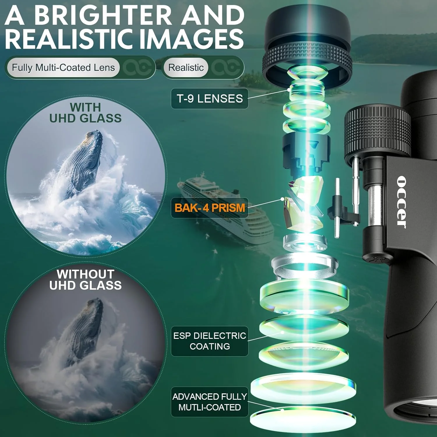 دوربین دوچشمی 12x50 برای بزرگسالان، قدرت بالا - دوربین دوچشمی HD برای تماشای پرندگان و شکار با دید واضح - دوربین دوچشمی با فوکوس آسان و برد بلند برای پیاده روی، سفر، گشت و گذار، کنسرت و تماشای ستارگان دوربین دوچشمی 12x50 برای بزرگسالان، قدرت بالا - دوربین دوچشمی HD برای تماشای پرندگان و شکار با دید واضح - دوربین دوچشمی با فوکوس آسان و برد بلند برای پیاده روی، سفر، گشت و گذار، کنسرت و تماشای ستارگان