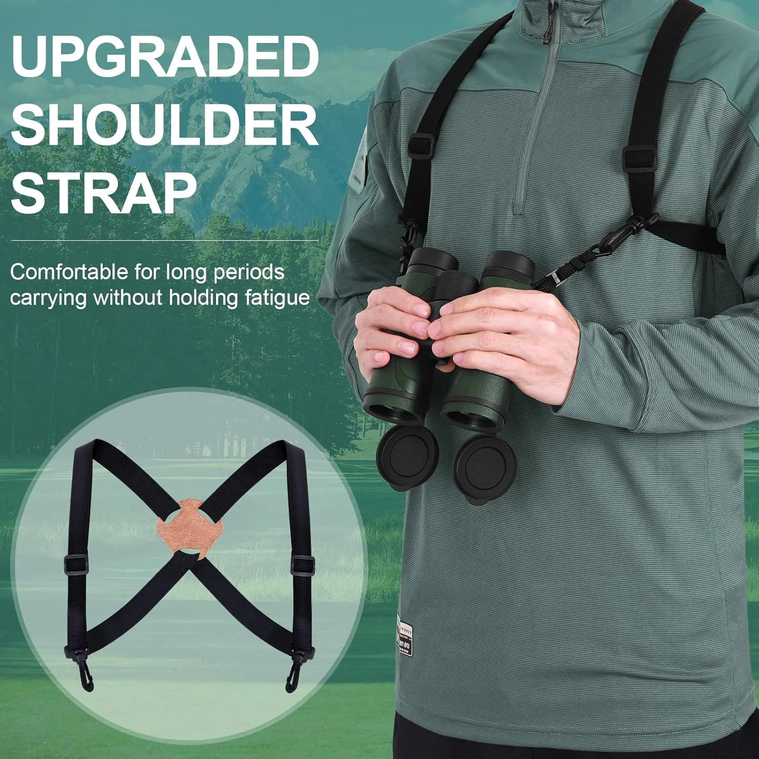 دوربین دوچشمی حرفه ای 10x42 برای بزرگسالان، فوکوس آسان، دوربین دوچشمی فشرده با بند شانه و کیف حمل، اپتیک ممتاز ضد آب مناسب برای شکار و سفر دریایی
